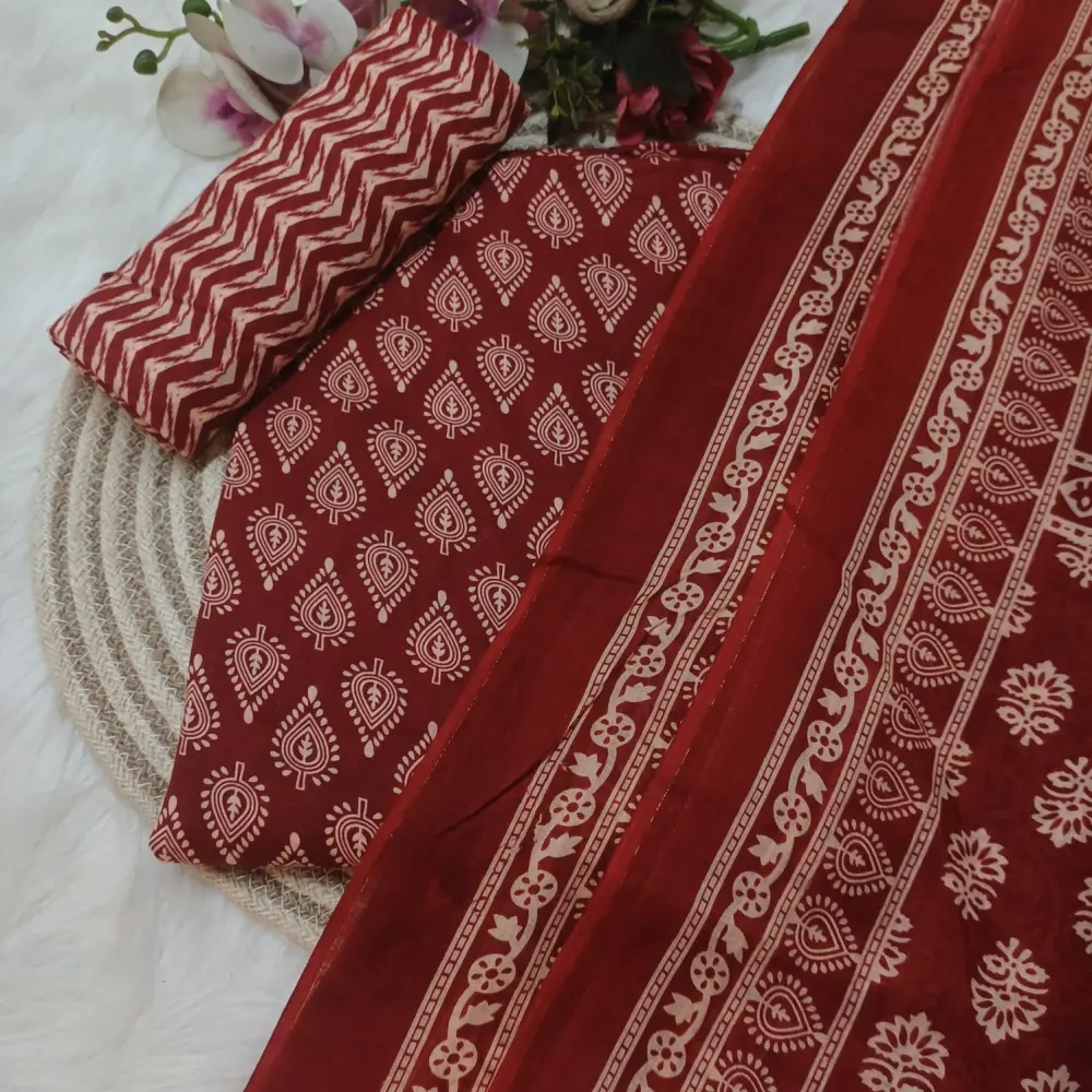 Red Joypuri Petel Dress